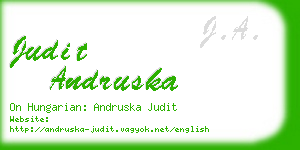 judit andruska business card